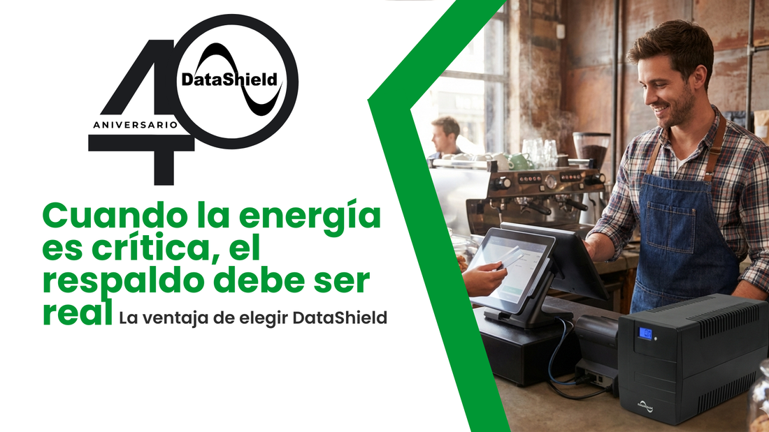 Cuando la energía es crítica, el respaldo debe ser real, de ahí la ventaja de elegir DataShield